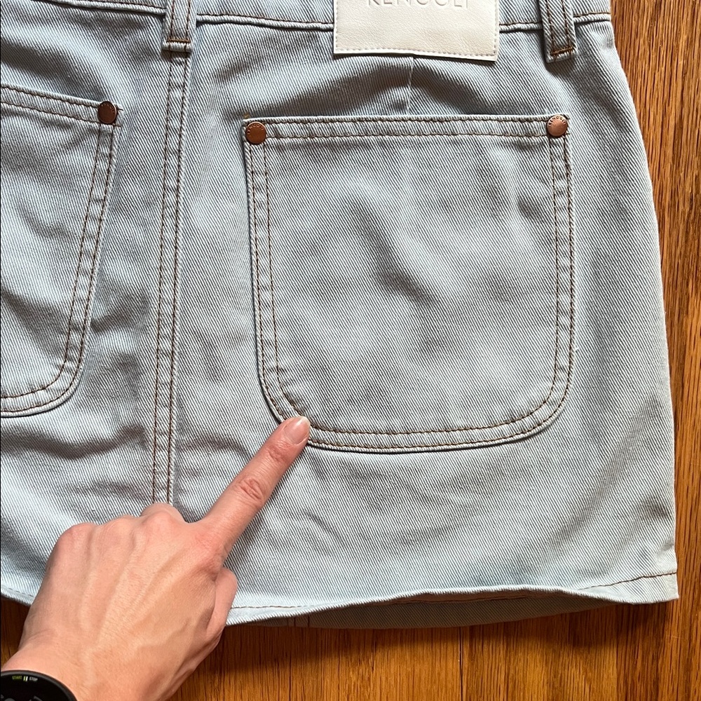 Renggli Sky Blue Cargo Mini Skirt XS - Picture 5 of 7